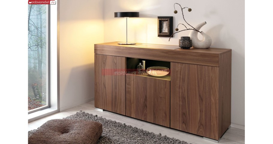 Мебель из шпона в интерьере гостиной
