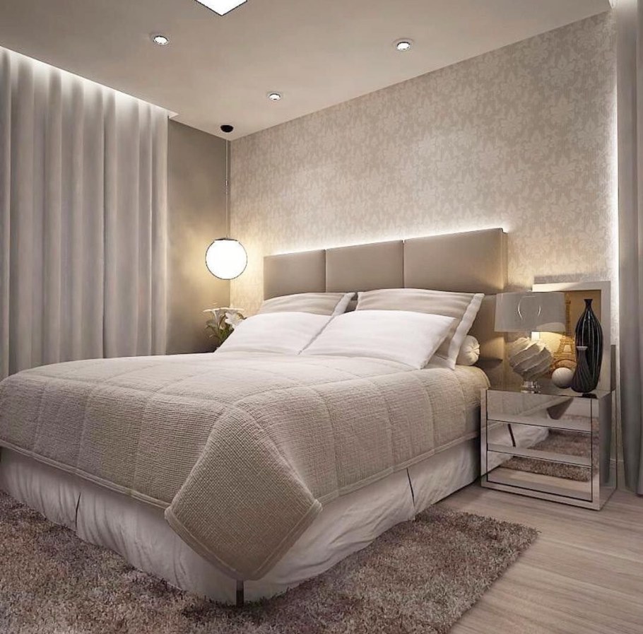 Освещение спальни в современном стиле