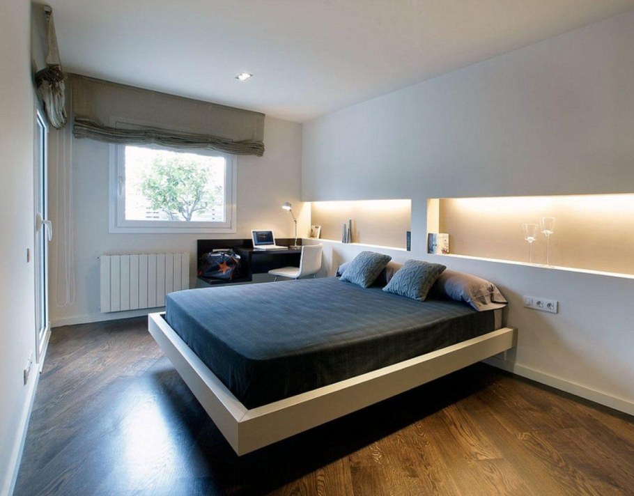 Освещение в спальне в стиле Минимализм