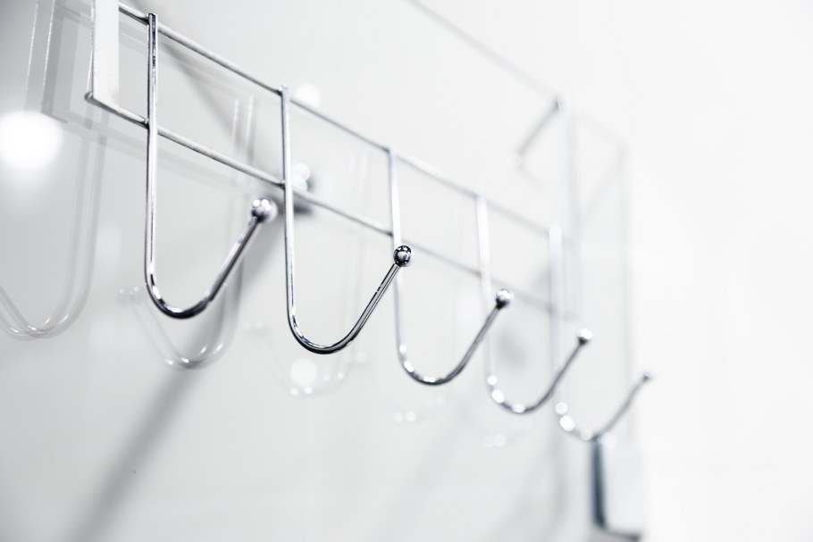 Крючки на плоской панельке прозрачной