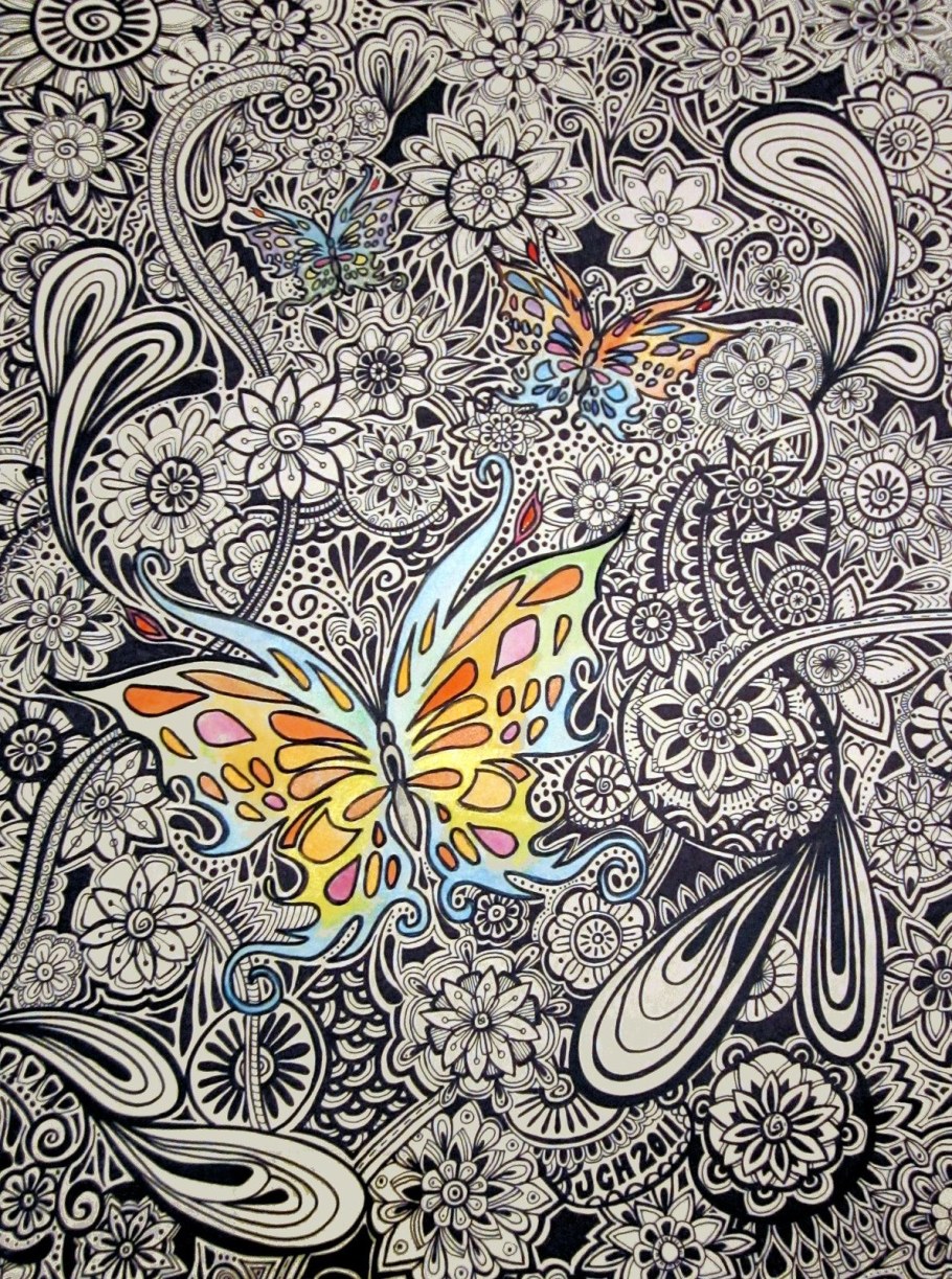 Зен-арт бабочка