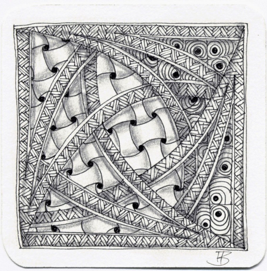 Зентангл геометрические узоры Лабиринт