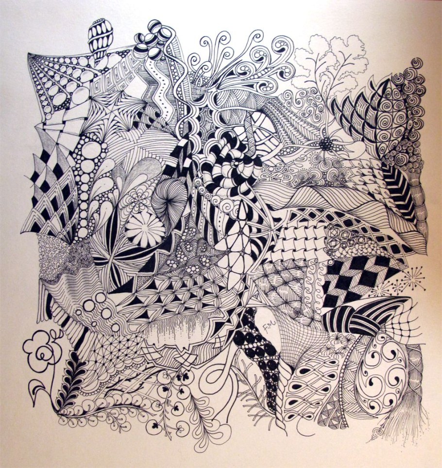 Кораллы Зентангл