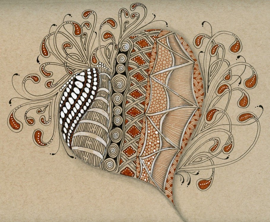 Техника рисования Зентангл