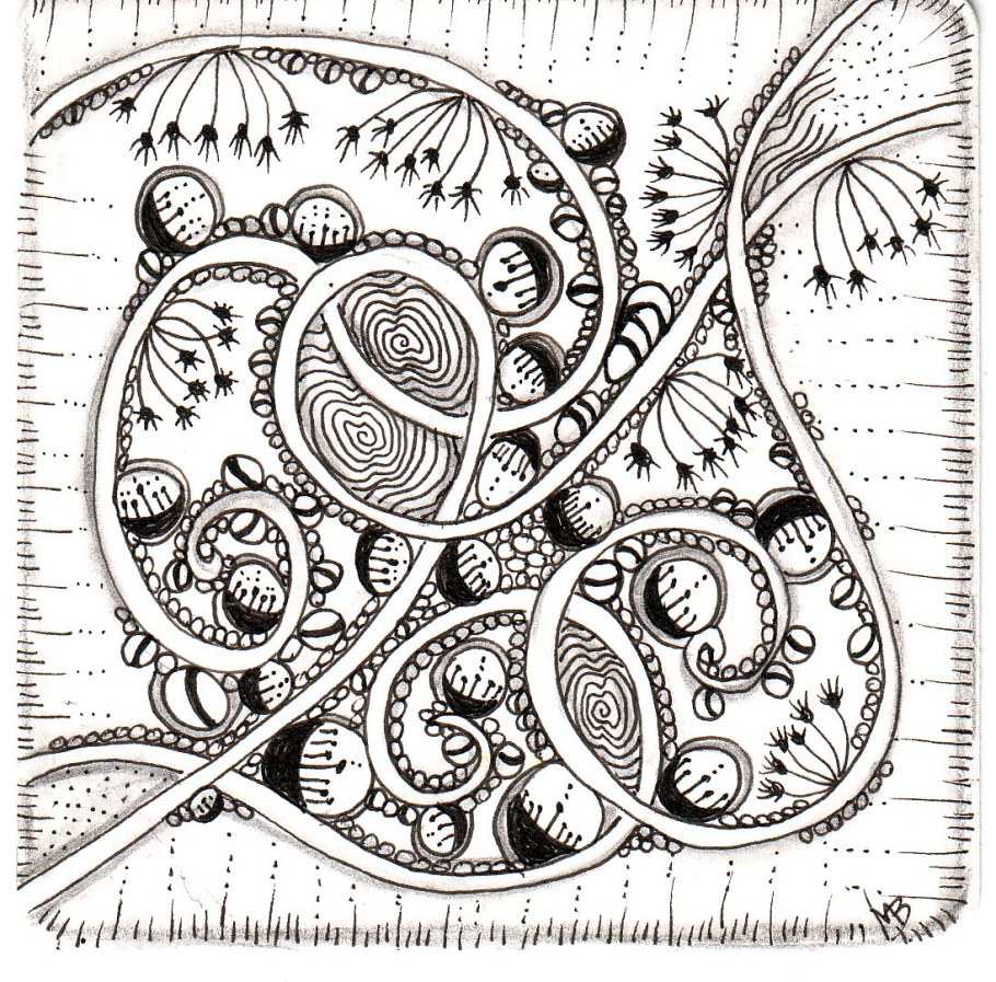 Рамка в стиле дудлинг