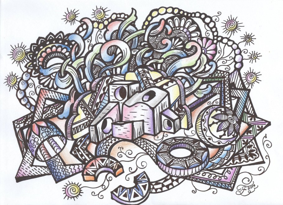 Зентангл космос