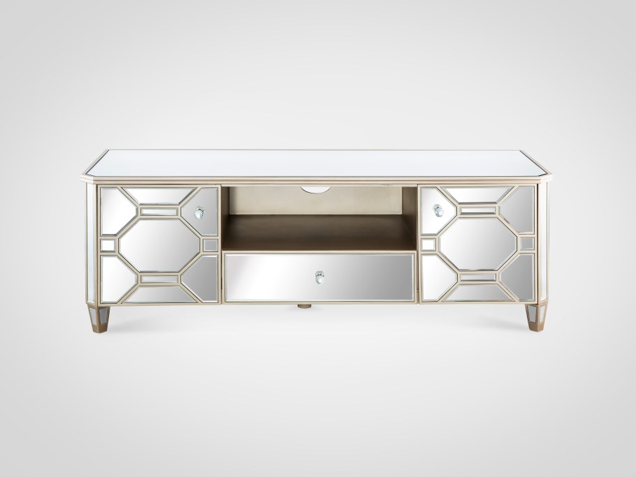 Зеркальная ТВ тумба Гарда декор