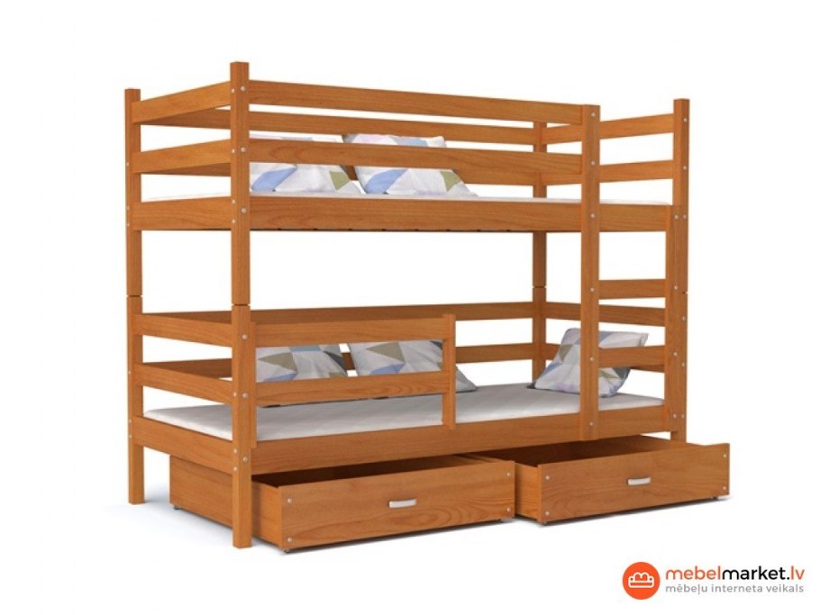 Деревянная двухъярусная кровать 18080