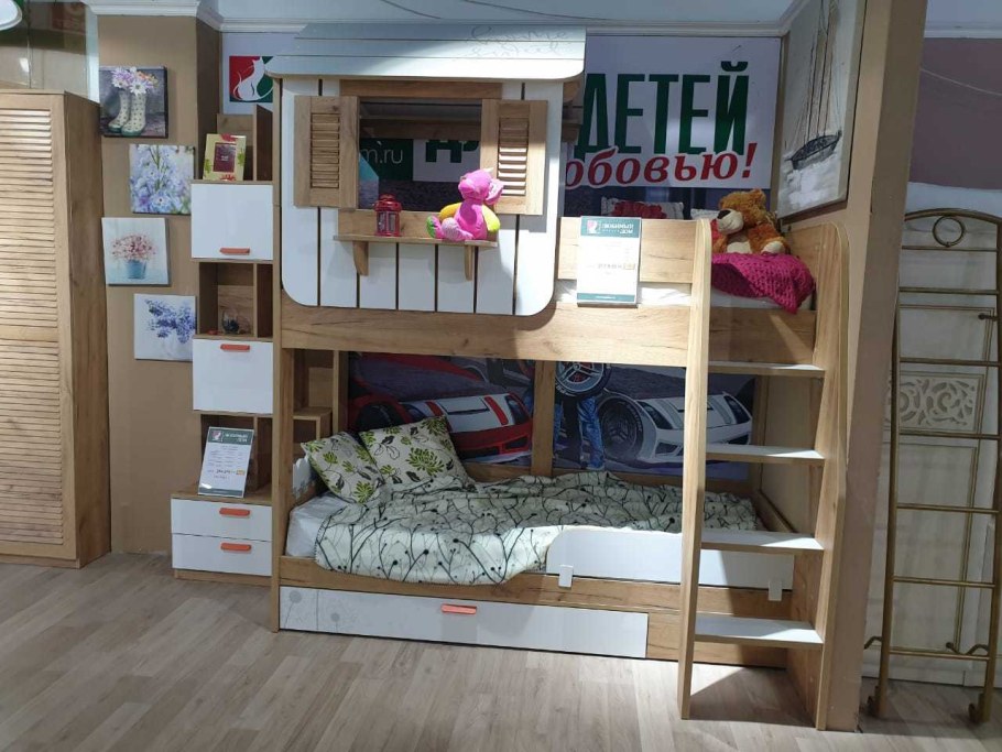 Кровать Оливер двухъярусная любимый дом