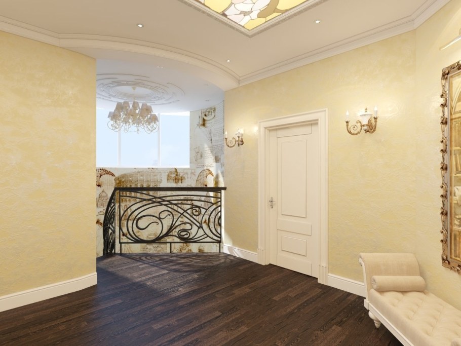 Обои для холла в частном доме