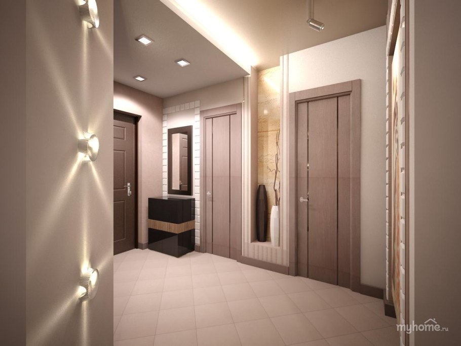 Прихожая кофейного цвета