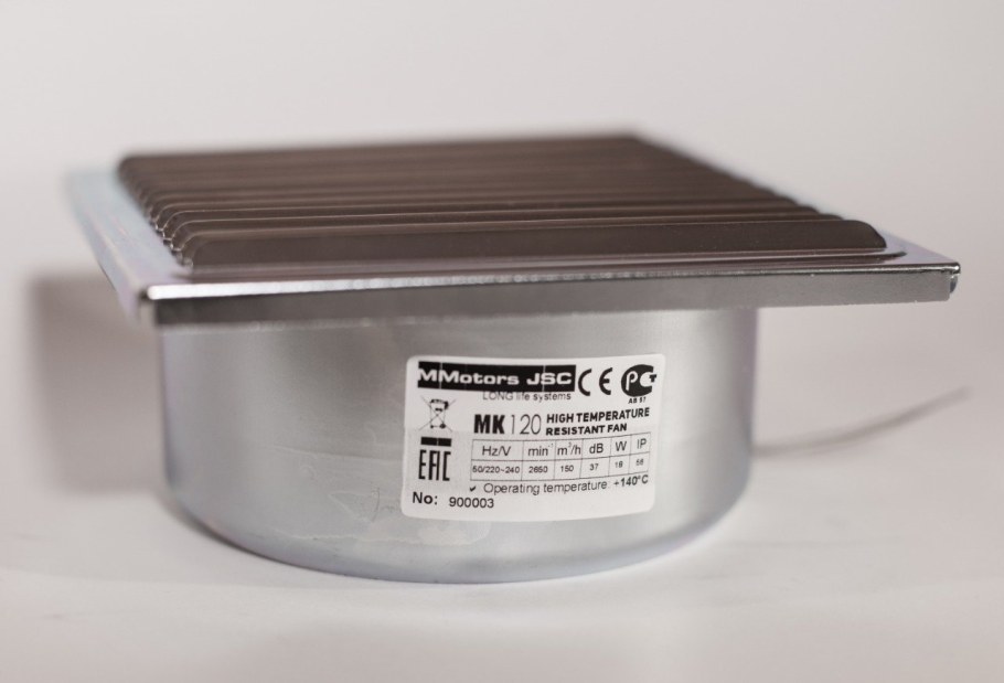 Вентилятор канальный жаростойкий mmotors вок 120/100т
