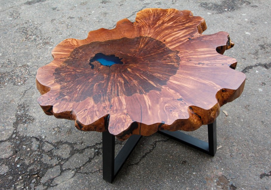 Стол из торцевого спила