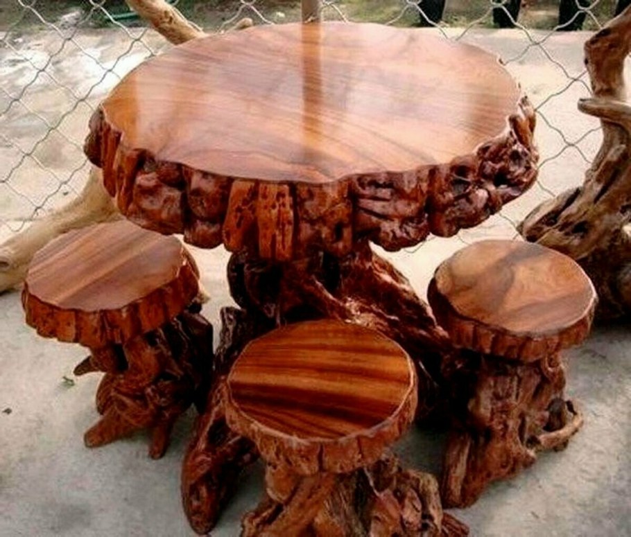 Изделия из комеля дерева