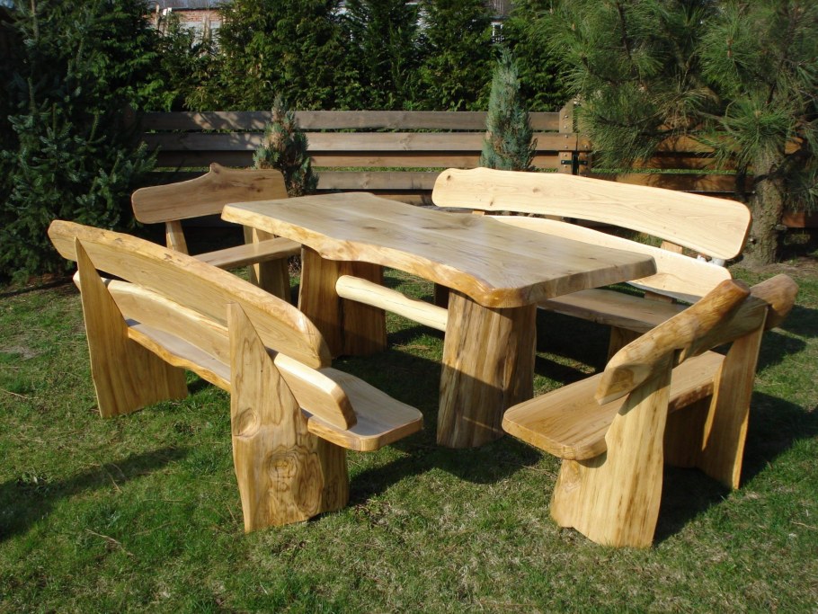 Садовая мебель из массива дуба