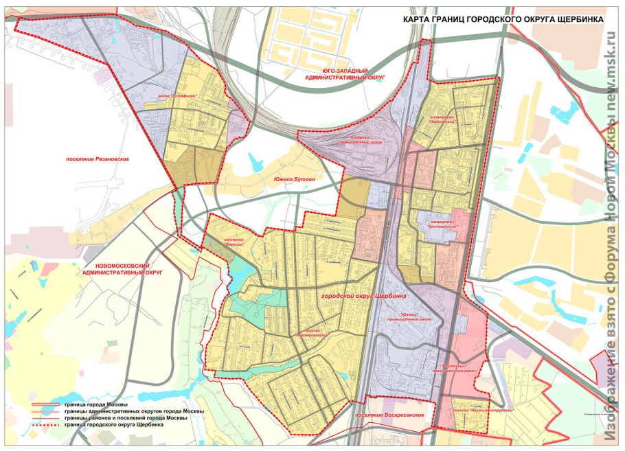 Генплан Щербинка 2025
