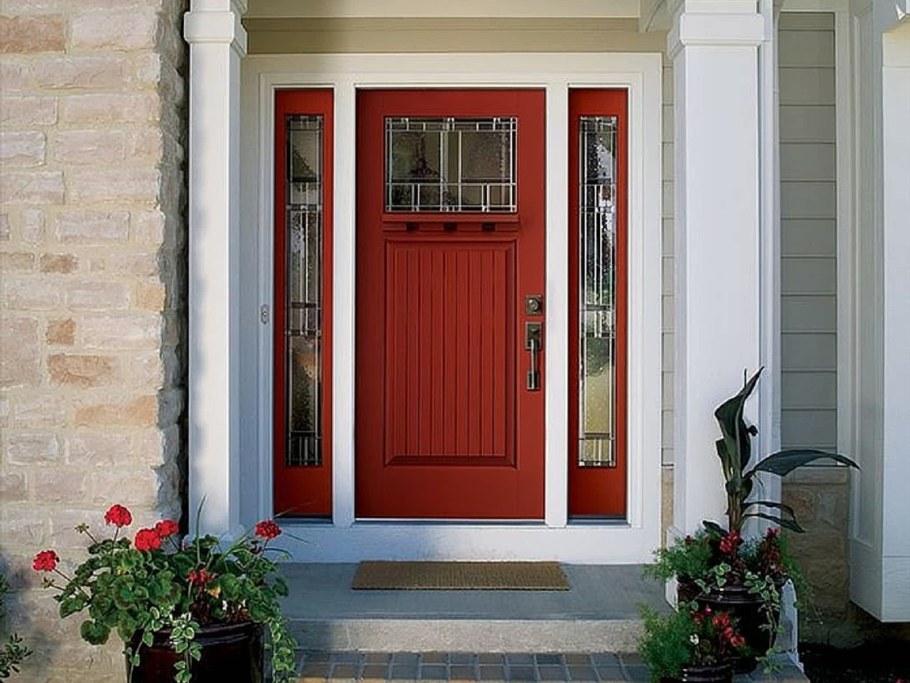 Пластиковые двери цветные