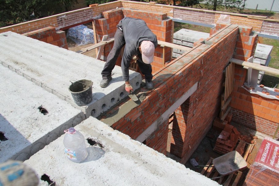 Укладка жб плит перекрытия