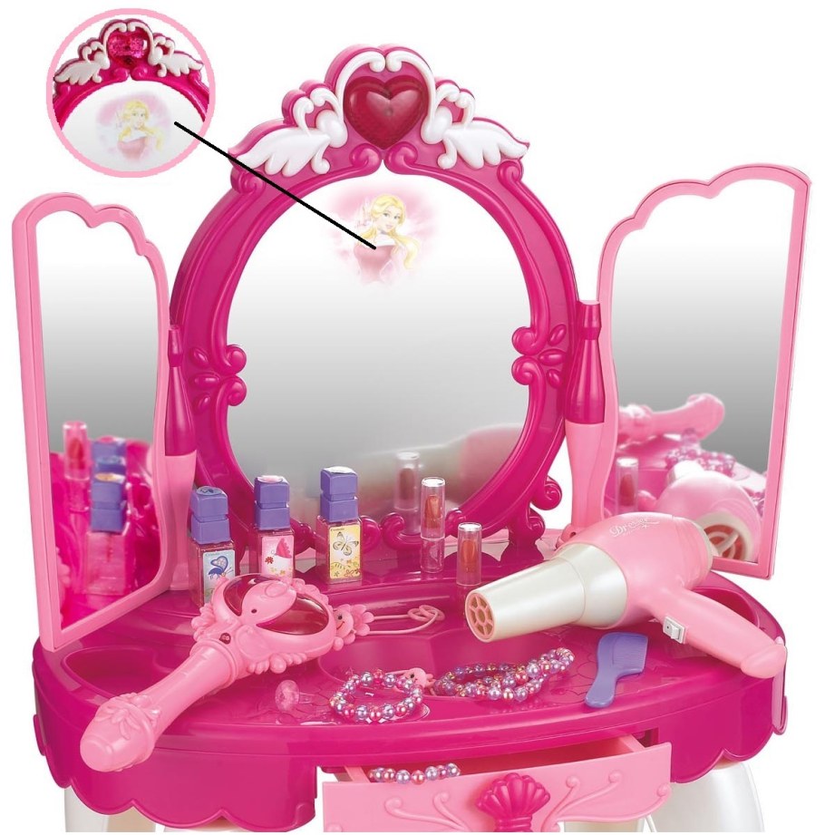 Детское трюмо Glamur Mirror с аксессуарами в коробке dk Toys 008-18