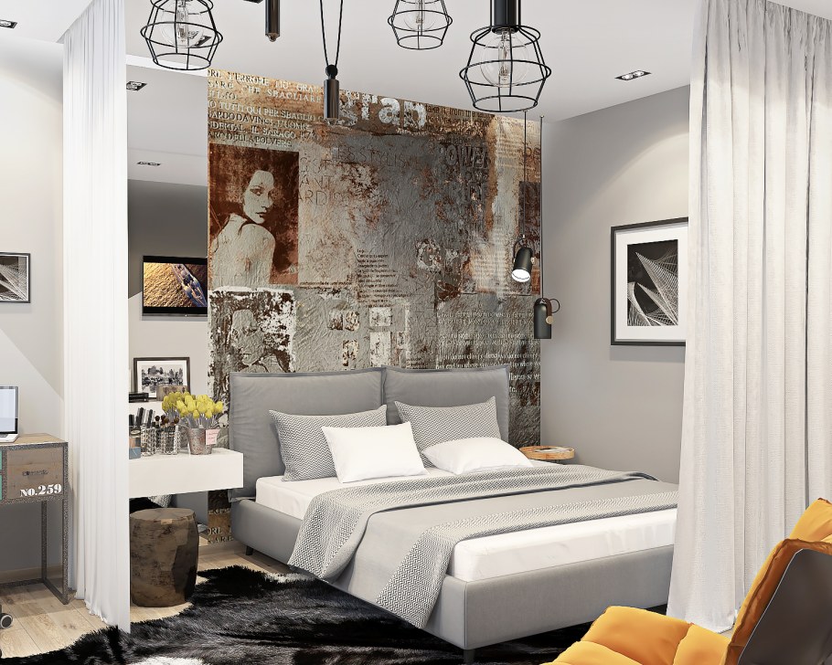 Дизайн однокомнатной квартиры 40