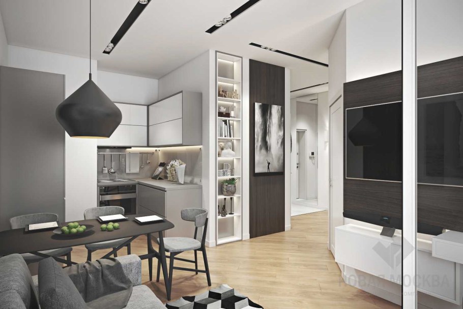 Однокомнатная квартира 45 кв м