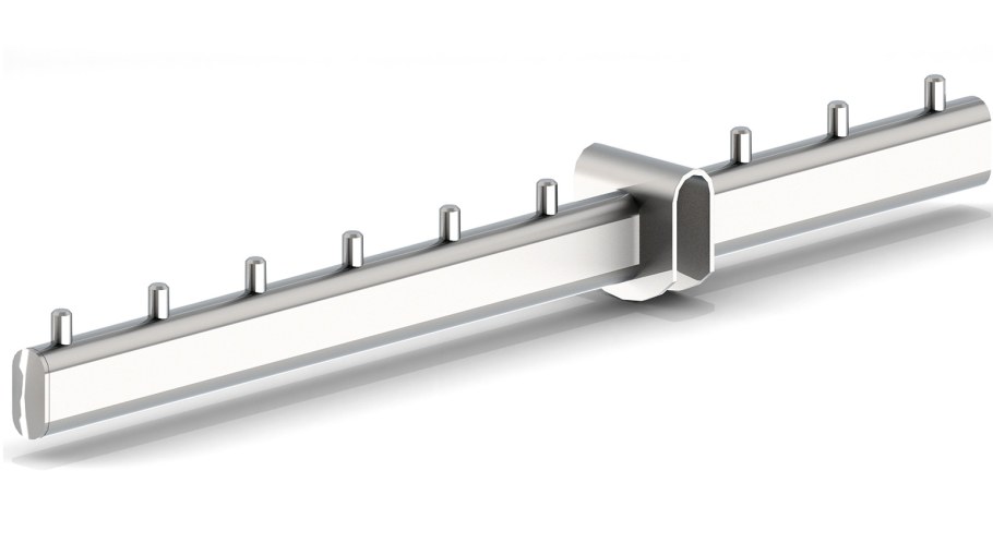 9шт.кронштейн наклонный из овальной трубы l=450 мм