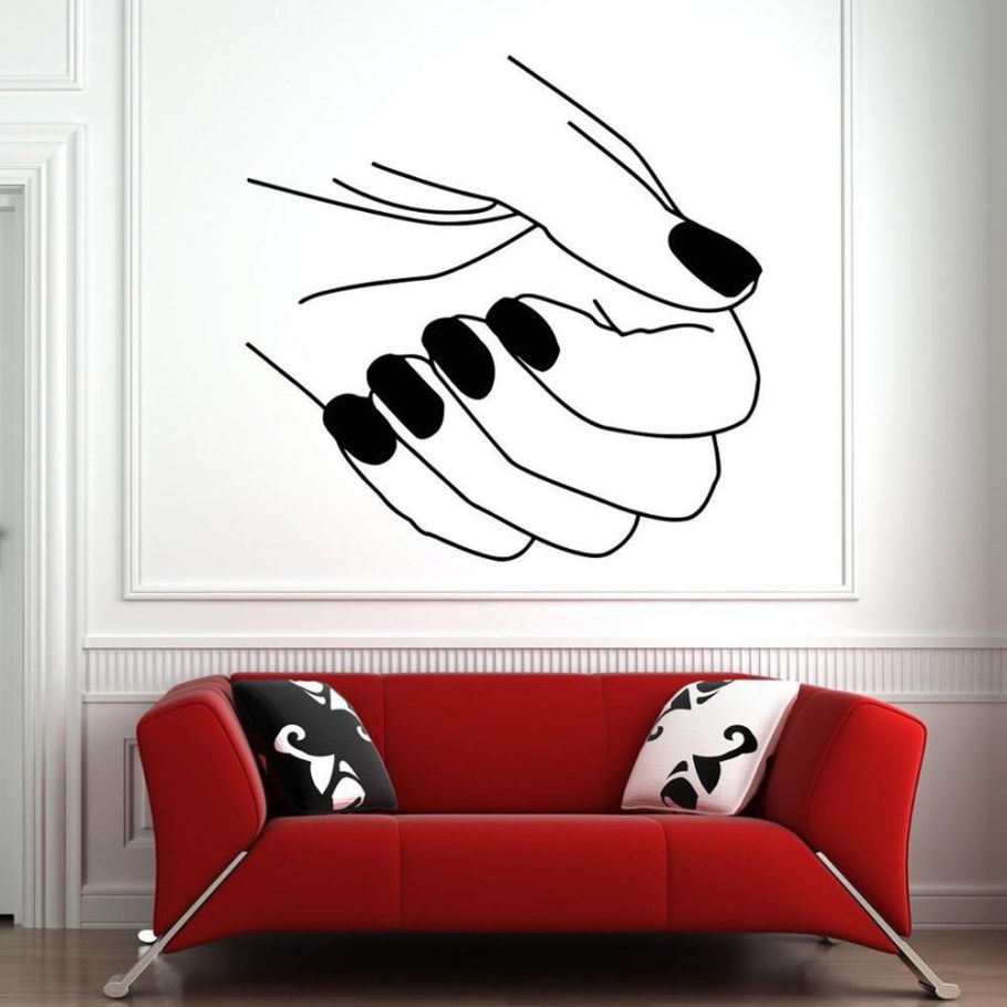 Виниловые наклейки на стену педикюр