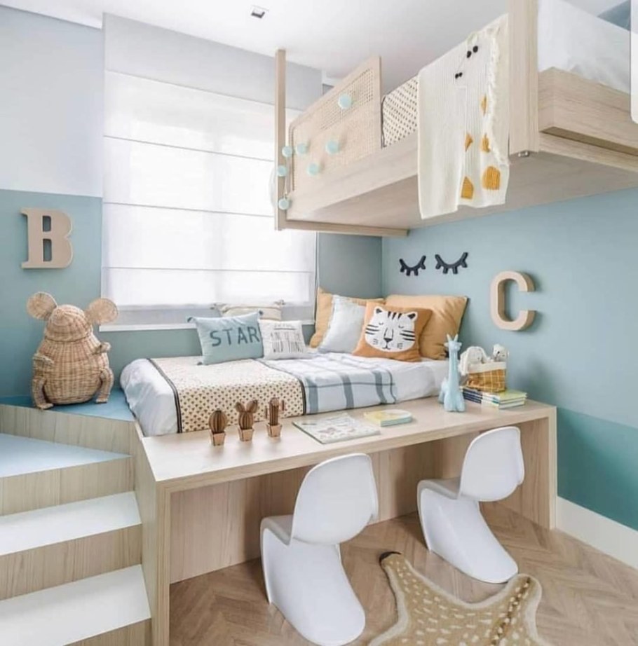 Детские комнаты для двоих детей