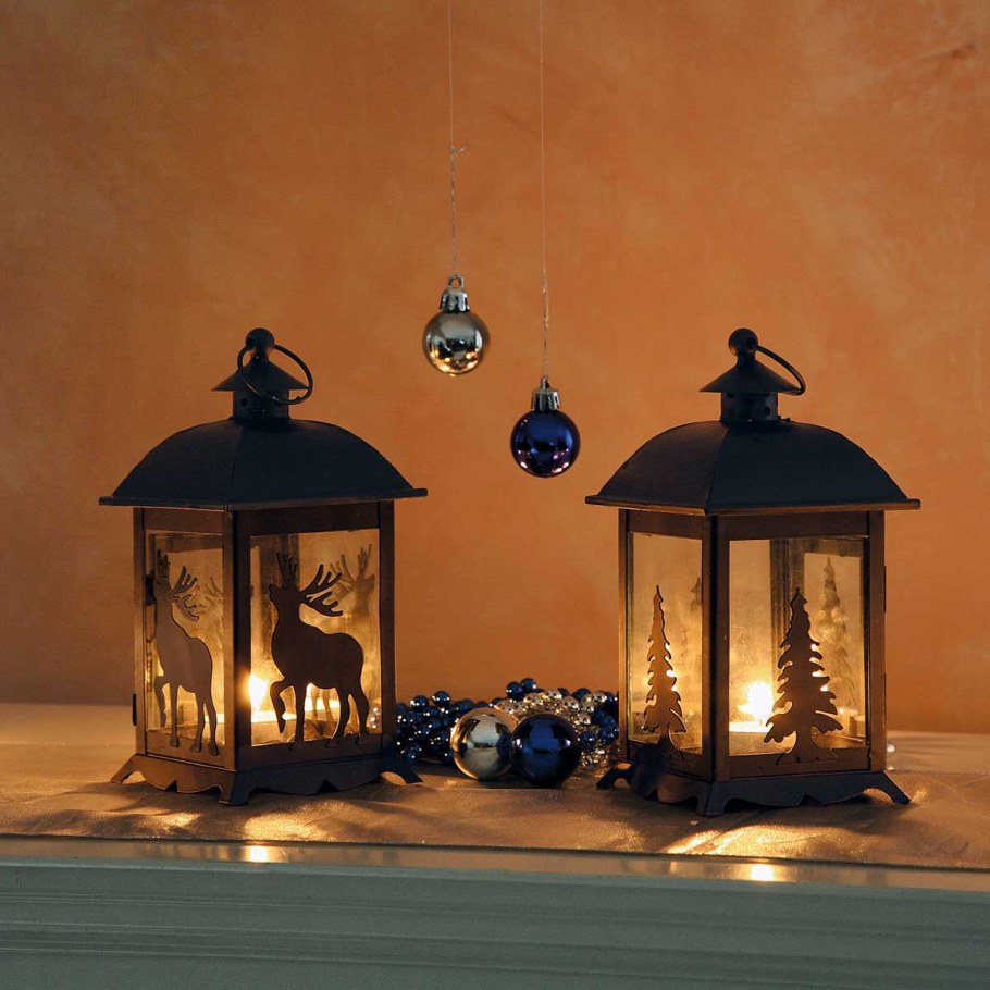 Фонарь подсвечник новогодний