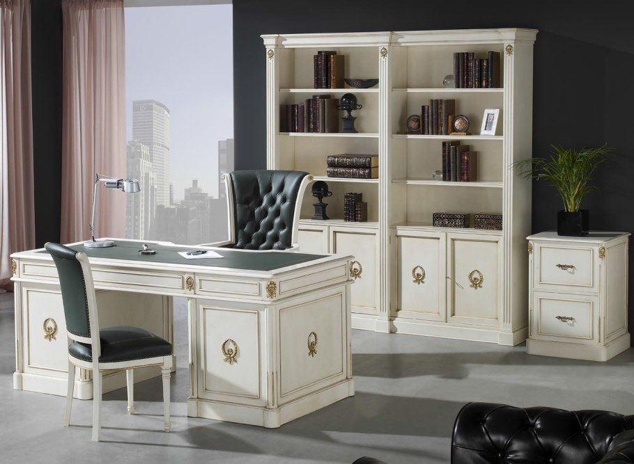 Угловая парта в стиле классика