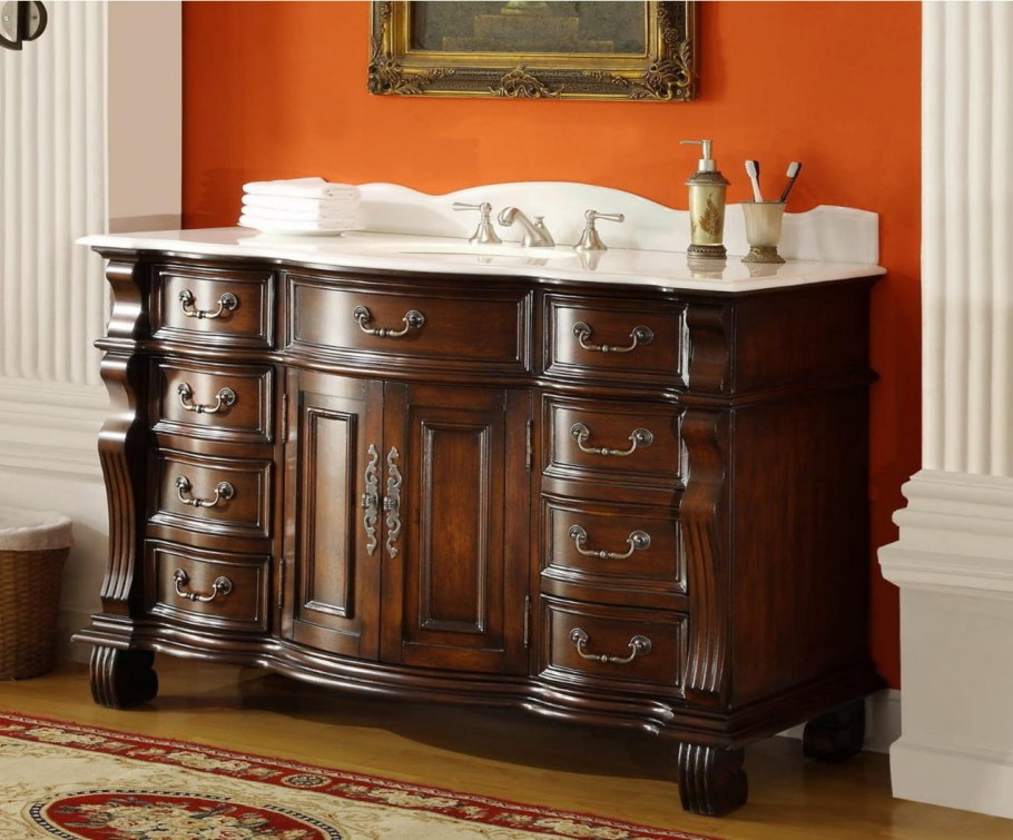 Inch Single Sink Furniture Style Bathroom Vanity with
