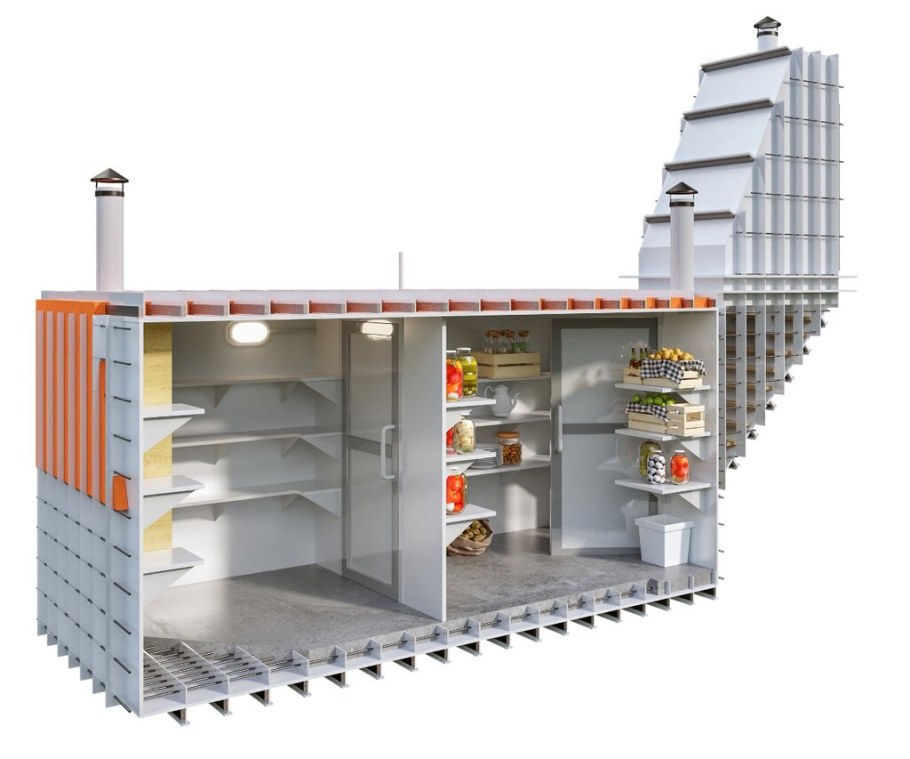 Пластиковый армированный погреб Витязь