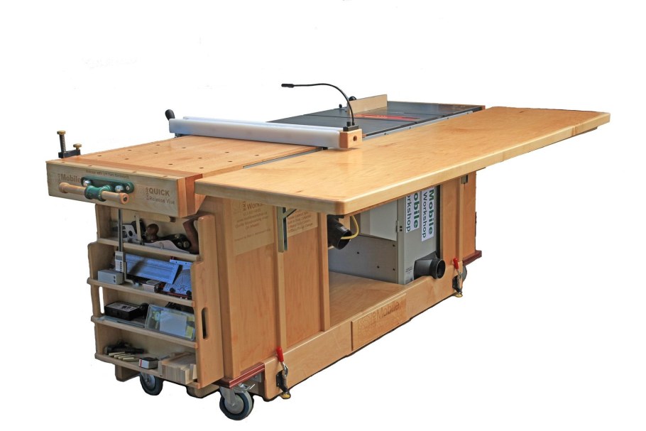 Mobile workbench with Table saw & Router Table
