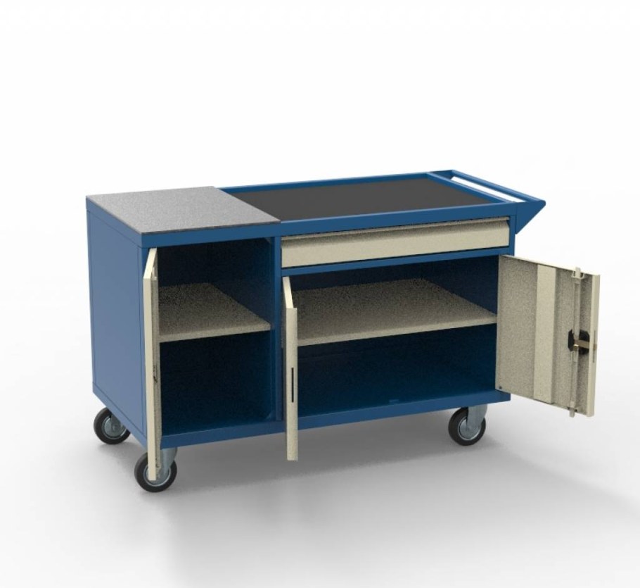 Верстак мобильный МВ-2т0104 на колесиках