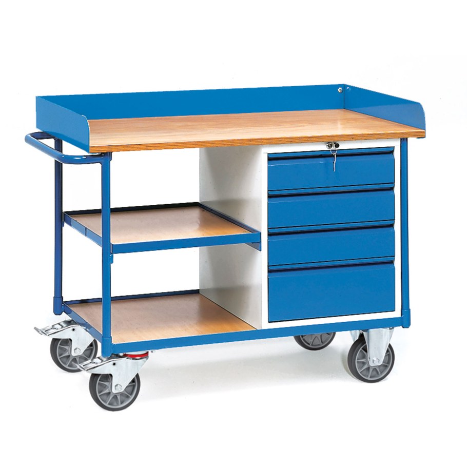 Стол передвижной 980x500x1020 2-х ярусный fetra Hoffmann