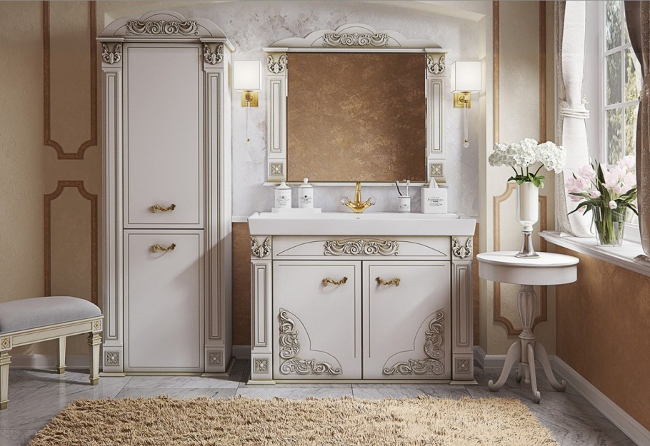 Тумба с раковиной Misty Барокко 120