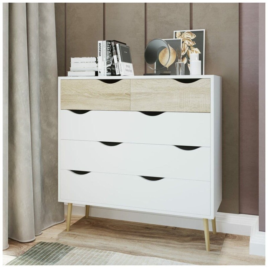 Комод Oslo Lazurit белый