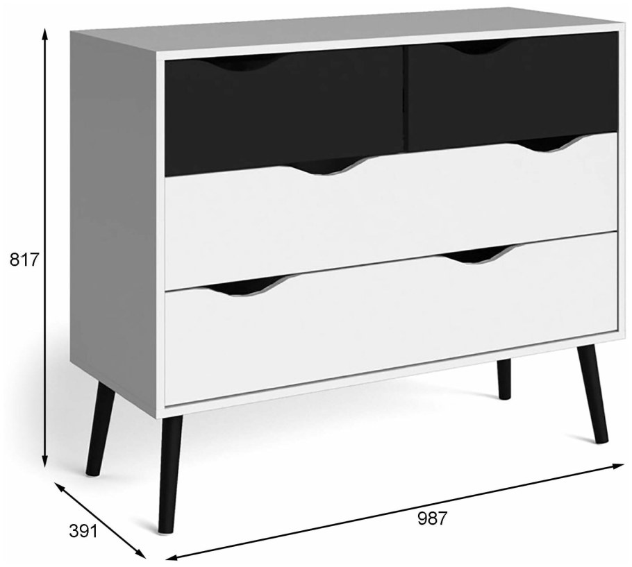 Комод Oslo белый