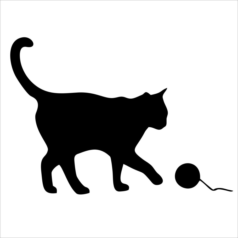 Интерьерная наклейка кошки