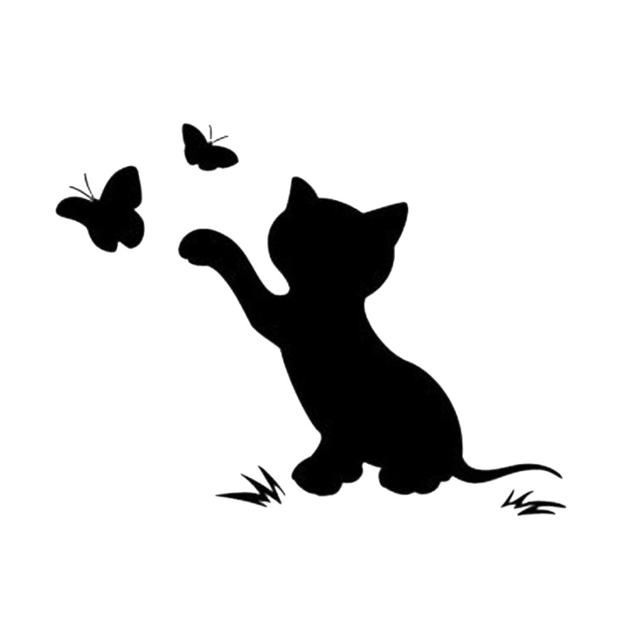 Трафарет кошки