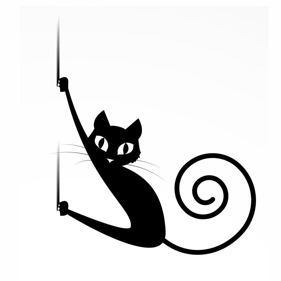 Силуэты кошек на стену