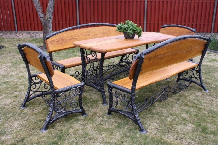 Столы из железа для во двор