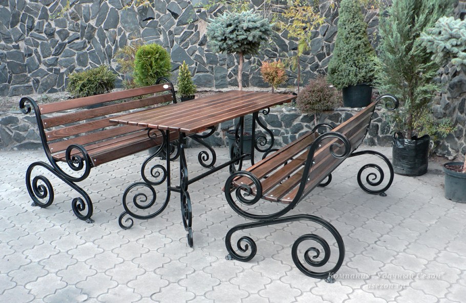 Садовая мебель холодная ковка