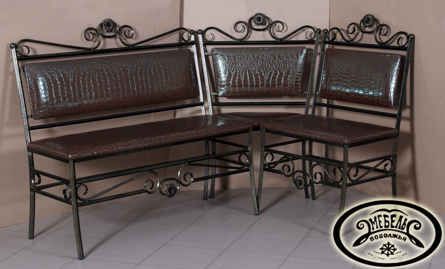 Диван кованый на кухню