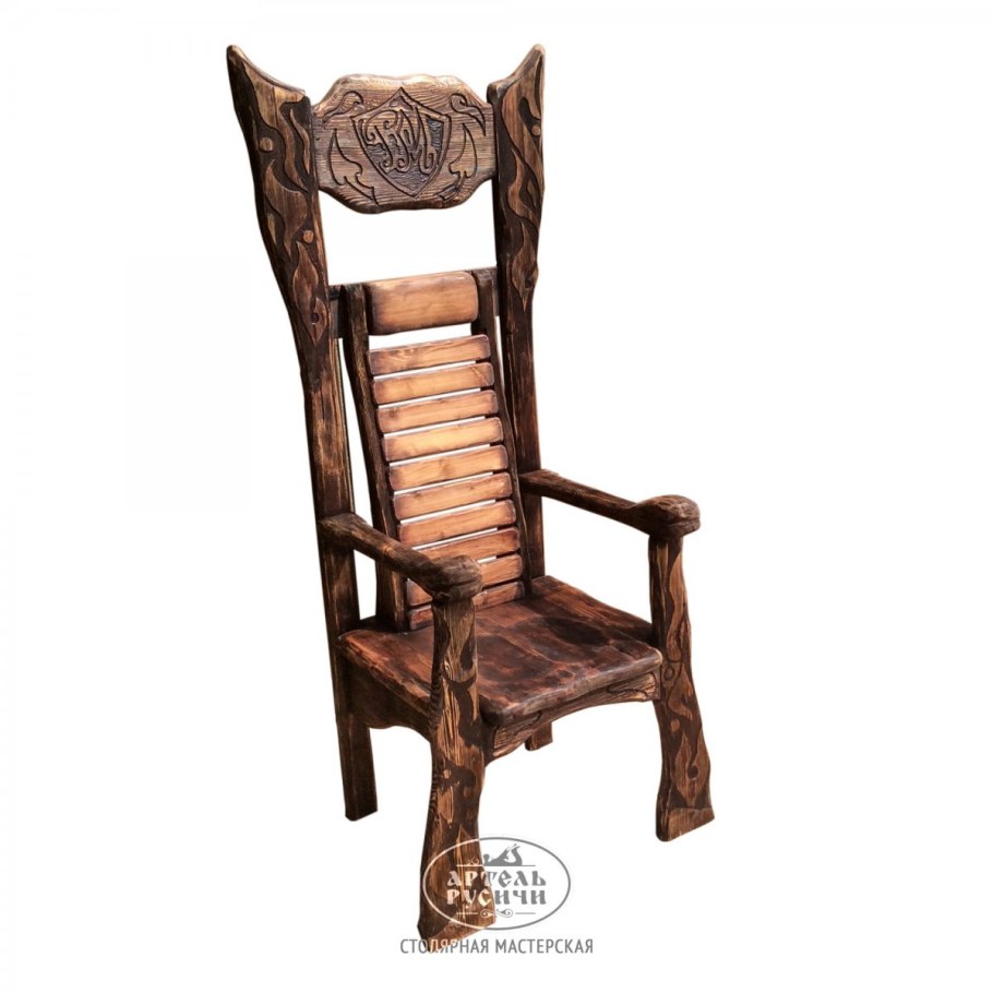 Стул трон викингов