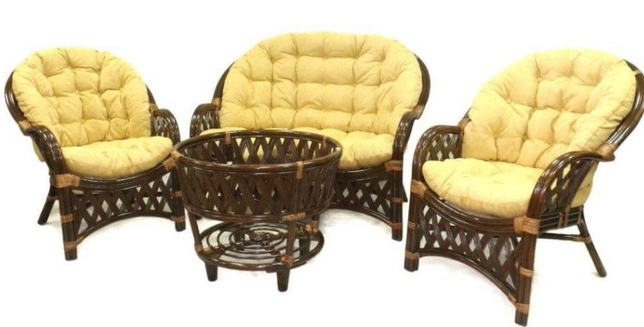 Комплект Рузвельт из ротанга