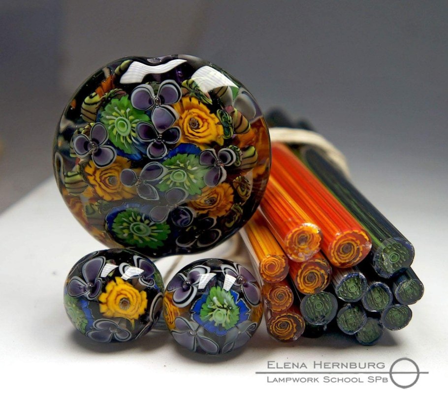 Лэмпворк из мозаики