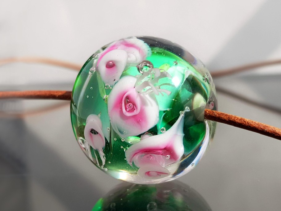 Бусина, лэмпворк стекло