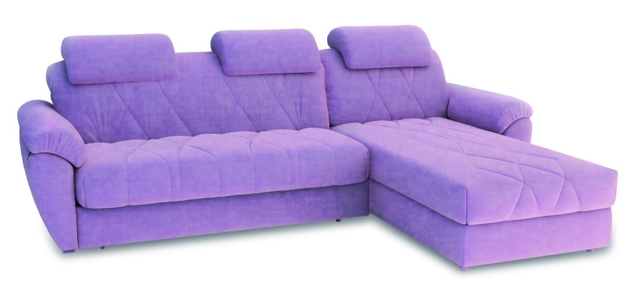 Диван угловой Антарес фиолетовый