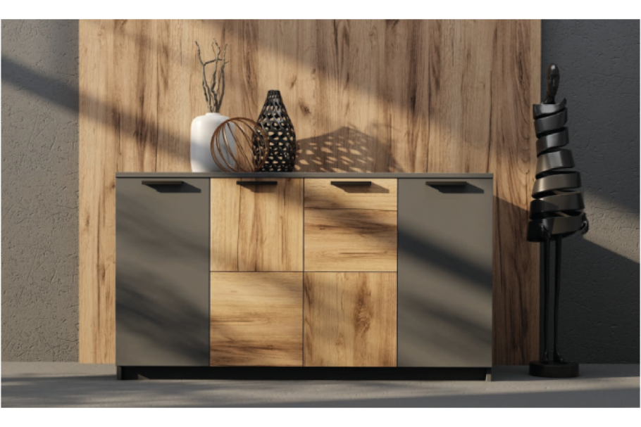 Дуб крафт золотой графит